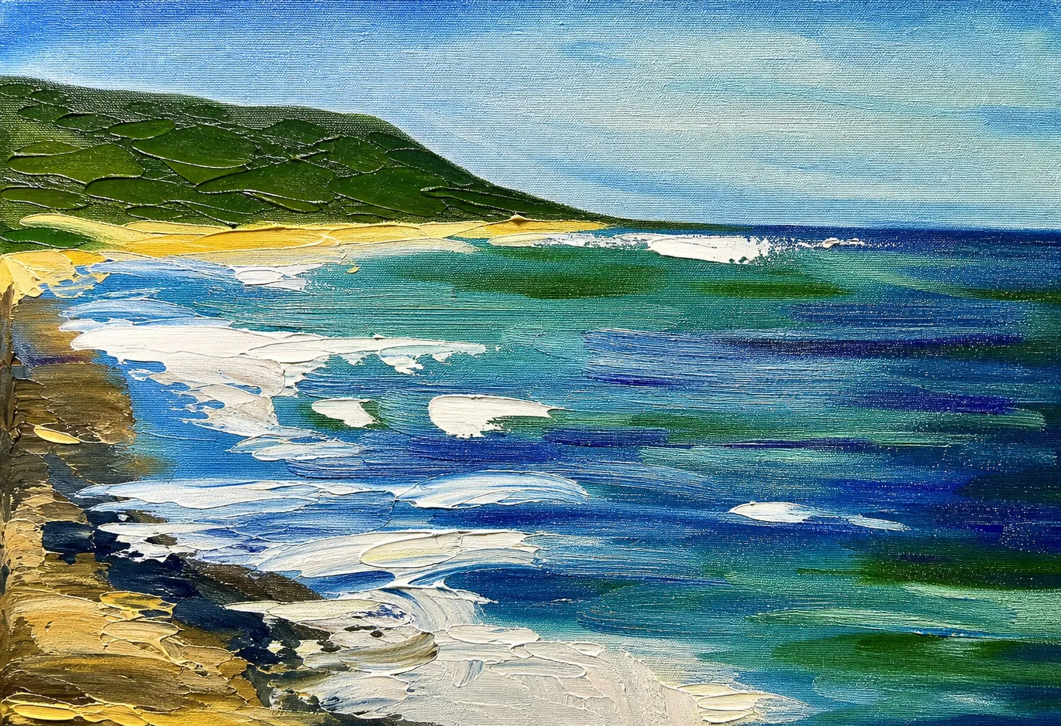 海岸浪花